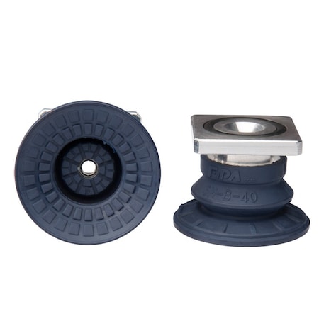 Fipa Bellows vacuum cup diam. 42 mm, NBR blue, with R-Adapt 22.040.182.1